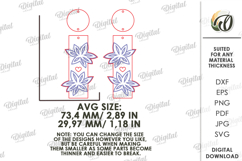 Fall Wooden Earrings Laser Cut. Fall Earrings SVG Product Image 2
