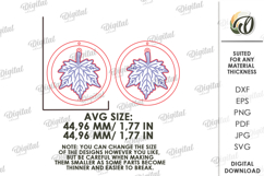 Fall Wooden Earrings Laser Cut. Fall Earrings SVG Product Image 2