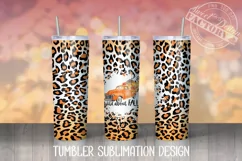 Fall truck tumbler sublimation design Product Image 1