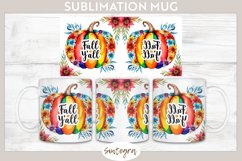 Fall Y&#039;all Pumpkin v1 Mug Wrap Sublimation Product Image 1