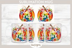 Fall Y&#039;all Pumpkin v2 Mug Wrap Sublimation Product Image 1