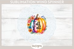 Fall Y'all Pumpkin v3 Wind Spinner Sublimation Product Image 1