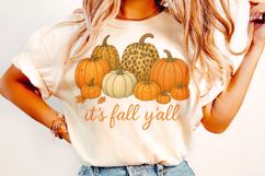 It&#039;s Fall Y&#039;all Png, Pumpkins PNG, Fall PNG, Autumn PNG Product Image 2