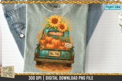 Fall Y’all vintage Truck is a professional design that is available at 300dpi PNG to use for Sublimation, iron-on transfer, DTG Printing and normal printing.