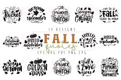 Fall Quotes SVG Bundle | Fall Season SVG Product Image 1