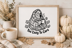 Funny Fall Chicken SVG | Farmhouse Autumn Hen Design Product Image 1