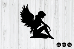 Fallen Angel SVG, Broken Angel SVG, Heavenly Beauty SVG Product Image 1