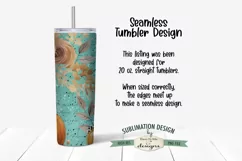Fall Floral Highland Cow Seamless 20 oz Tumbler Design Product Image 2