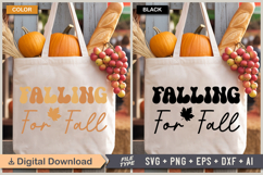 Falling For Fall SVG File | Fall Retro SVG Product Image 2