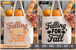 Falling For Fall SVG File | Fall SVG | Autumn SVG Product Image 2