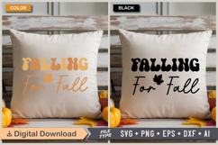 Falling For Fall SVG File | Fall Retro SVG Product Image 3