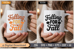Falling For Fall SVG File | Fall SVG | Autumn SVG Product Image 4