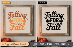 Falling For Fall SVG File | Fall SVG | Autumn SVG Product Image 5