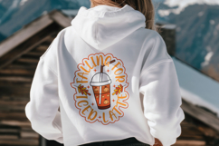 Falling For Iced Latte SVG Halloween Quotes PNG Design Product Image 4