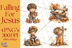 Christian Fall Clipart, Religious Faith PNG Product Image 1