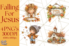 Christian Fall Clipart, Religious Faith PNG Product Image 1