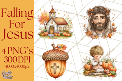 Christian Fall Clipart, Religious Faith PNG Product Image 1