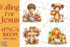 Christian Fall Clipart, Religious Faith PNG Product Image 1