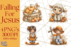 Christian Fall Clipart, Religious Faith PNG Product Image 1