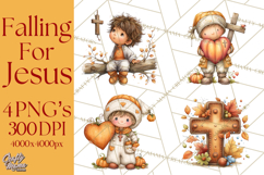 Christian Fall Clipart, Religious Faith PNG Product Image 1
