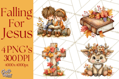 Christian Fall Clipart, Religious Faith PNG Product Image 1