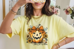 Fallin For My Littles Pumpkin Bow PNG for Halloween 2025 Product Image 3