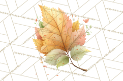 Falling Leaves Clipart PNG Autumn Clip Art, Fall Clipart Png Product Image 5
