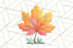 Falling Leaves Clipart PNG Autumn Clip Art, Fall Clipart Png Product Image 4
