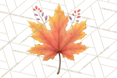 Falling Leaves Clipart PNG Autumn Clip Art, Fall Clipart Png Product Image 5