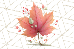 Falling Leaves Clipart PNG Autumn Clip Art, Fall Clipart Png Product Image 2