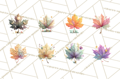 Falling Leaves Clipart PNG Autumn Clip Art, Fall Clipart Png Product Image 5