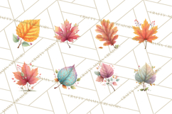 Falling Leaves Clipart PNG Autumn Clip Art, Fall Clipart Png Product Image 2