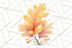 Falling Leaves Clipart PNG Autumn Clip Art, Fall Clipart Png Product Image 3