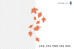 Autumn leaves cut file for cricut