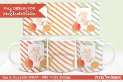 Fall is in the air Sublimation Wrap shown from 3 sides