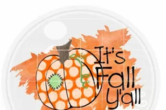 Polka Dot Pumpkin Fall Y'all png Sublimation Print PNG file Product Image 2