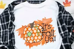 Polka Dot Pumpkin Fall Y'all png Sublimation Print PNG file Product Image 3