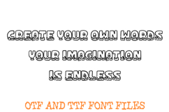 Flame Fire Cartoon Lettering ABC Font Typeface Alphabet OTF Product Image 3