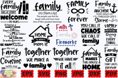 Family SVG | Family Sign SVG | Farmhouse SVG | Mom SVG | Dad Product Image 2