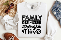 Family a circle of strength &amp; love SVG, Family SVG Product Image 1