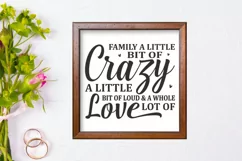 for above couch,set of 3 wall art,wood framed sign,housewarming gift,decor sign,sign for above couch,large living room,whole lot of love,family a little bit,of crazy a little,bit of loud and,gift for family,living room wall