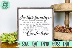 In This Family We Do Love | A Quote SVG Product Image 1