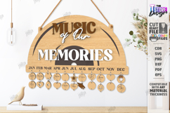 Family Birthdays Calendar Laser Cut Bundle|Family Events SVG Product Image 6