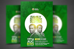Family blessing church flyer template Product Image 1