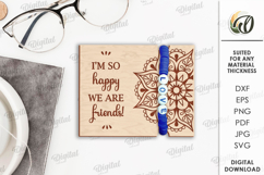 Friend Bracelet Holder Laser Cut. Wooden Friend Gift SVG Product Image 1