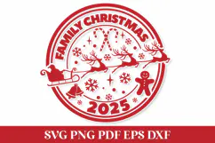 Family Christmas 2025 SVG Quote Product Image 2