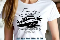 Family Cruise 2024 SVG - Summer Vacation Cricut Cut File Product Image 1