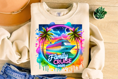 Family Cruise 2025 PNG, Summer Sublimation, Cruise PNG, Trip Product Image 1