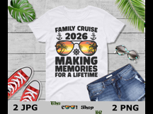 Family Cruise 2026 Png, Making Memories For A Lifetime Png Product Image 3