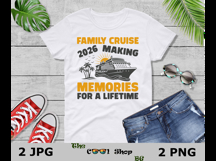 Family Cruise 2026 Png, Making Memories For A Lifetime Png Product Image 3